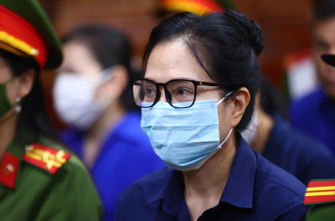 Bà Lê Thúy Hằng tại tòa. Ảnh: Trần Quỳnh