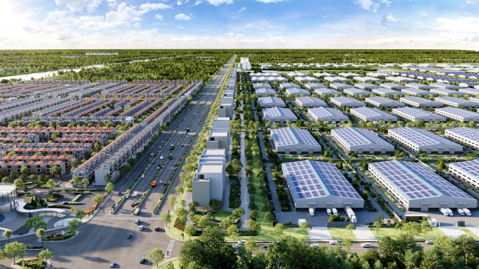 La Home đối diện khu công nghiệp Prodezi, cung cấp nguồn cung nhà cho người lao động, chuyên gia. Ảnh: Prodezi