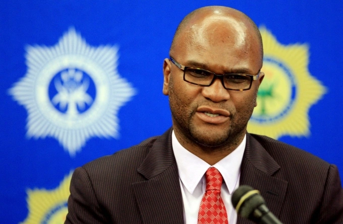 Ông Nkosinathi Emmanuel Nathi Mthethwa phát biểu tại Nam Phi vào tháng 2/2014, khi còn giữ chức bộ trưởng cảnh sát. Ảnh: AFP