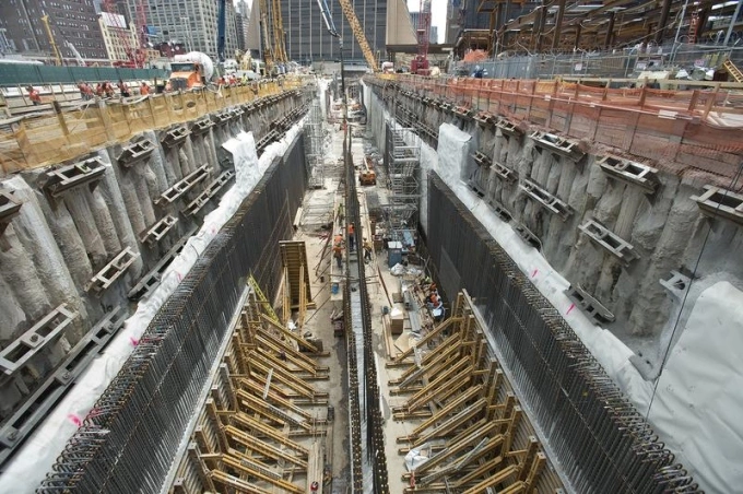 Công trường xây dựng dự án Đường hầm Hudson ở New York. Ảnh: WNYC