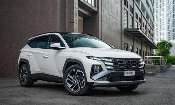 Bản nâng cấp giữa chu kỳ của Tucson tại Hà Nội. Ảnh: HTC