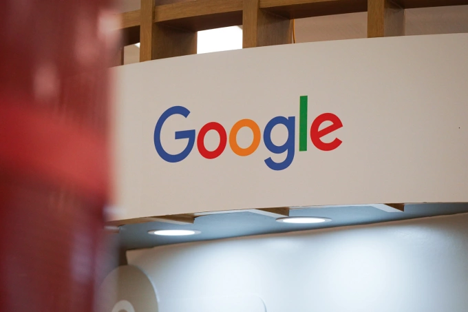 Logo Google tại Trung tâm đổi mới sáng tạo tại Hoà Lạc, Hà Nội Ảnh: Lưu Quý