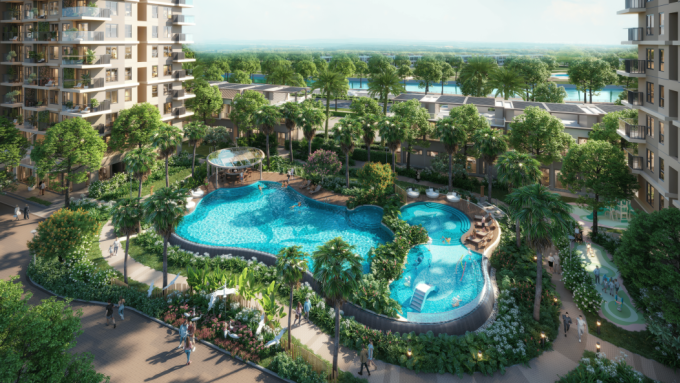 Tiện ích dưới chân căn hộ. Ảnh: Nam Long