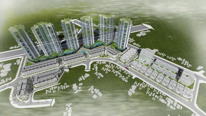 Phối cảnh Khu đô thị mới Đại Kim. Ảnh: Hacinco