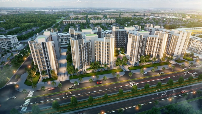 Phối cảnh khu dự án nhà xã hội của Vingroup ở Thanh Hóa. Ảnh: Cổng thông tin điện tử Thanh Hóa