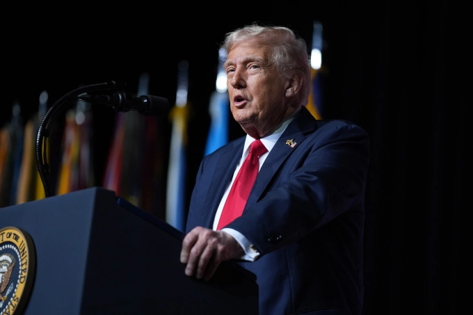 Tổng thống Mỹ Donald Trump tại Quantico, Virginia, ngày 30/9. Ảnh: AFP