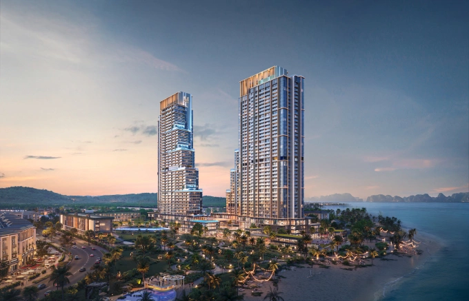 Aria Bay sở hữu vị trí sát biển, kế bên vịnh di sản. Ảnh: BIM Land