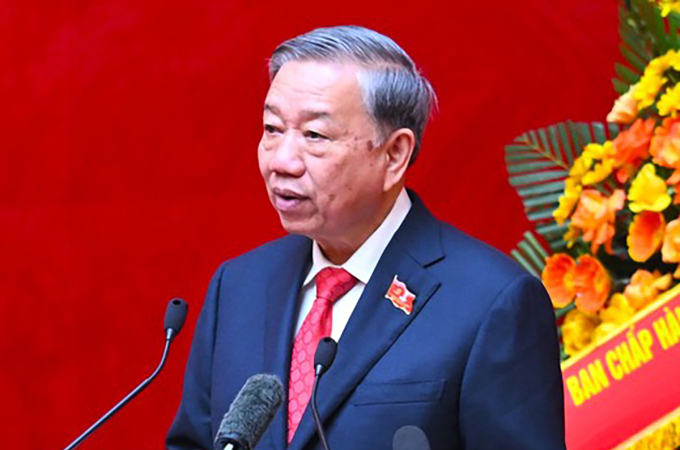 Tổng Bí thư Tô Lâm phát biểu chỉ đạo. Ảnh: Linh Đan