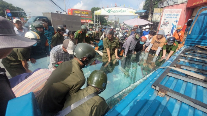 Hiện trường tai nạn. Ảnh: Nam An
