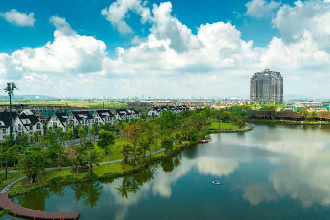 Không gian sống tại khu đô thị Eco Central Park. Ảnh: Ecopark