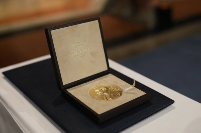 Huy chương giải Nobel. Ảnh: Nobel Prize