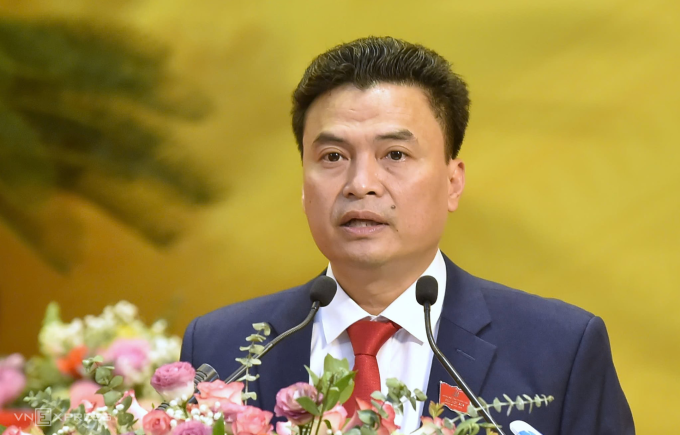 Ông Trịnh Huy Triều, Giám đốc Sở Xây dựng được luân chuyển, bổ nhiệm giữ chức Trưởng ban Quản lý khu kinh tế Nghi Sơn và các khu công nghiệp tỉnh Thanh Hóa. Ảnh: Lê Hoàng