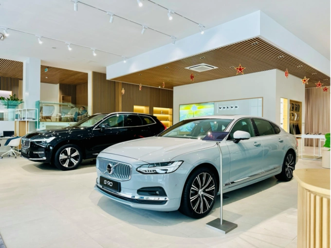 Khu vực trưng bày các dòng xe Volvo. Ảnh: Volvo Car Saigon
