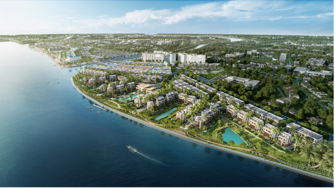 Phối cảnh tổng thể dự án Mekong District tại Long Xuyên, An Giang. Ảnh: N.H.O