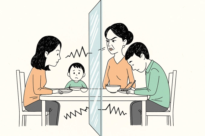 Mẹ chồng nói tôi láo vì nhắc bà đừng cho cháu vừa ăn vừa xem điện thoại. Chồng im lặng khi tôi và mẹ chồng tranh cãi