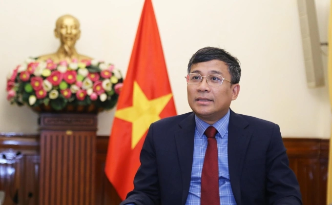 Thứ trưởng Ngoại giao Nguyễn Minh Vũ. Ảnh: BNG