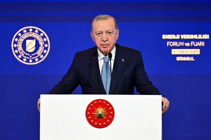 Tổng thống Thổ Nhĩ Kỳ Recep Tayyip Erdogan phát biểu tại một sự kiện ở Istanbul ngày 6/10. Ảnh: AFP