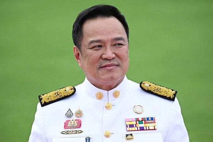 Thủ tướng Thái Lan Anutin Charnvirakul tại Tòa nhà Chính phủ ở Bangkok ngày 24/9. Ảnh: AFP