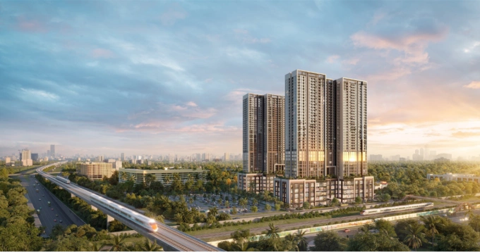 Dự án The Sola Park - Imperia Smart City tọa lạc tại giao lộ trung tâm đại đô thị với kết nối đa điểm. Ảnh: MIK Group