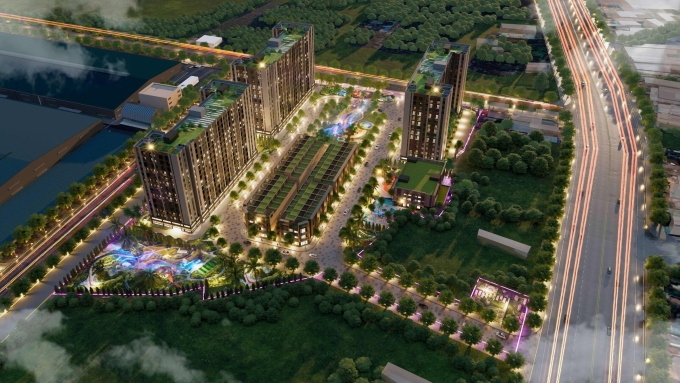 Phối cảnh dự án nhà ở xã hội Mỹ Xuân B1. Ảnh: IDICO