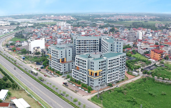 Khu nhà xã hội tại ô đất CT4 thuộc dự án Thăng Long Green City đã hoạt động từ quý IV/2021. Ảnh: Viglacera