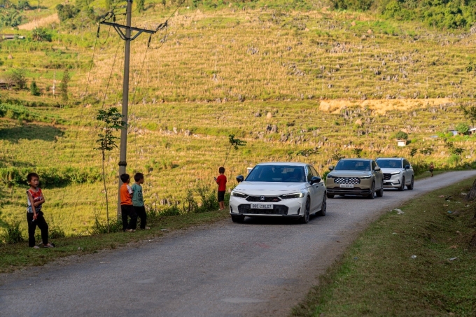 Ba dòng xe Honda trong một chương trình trải nghiệm. Ảnh: HVN
