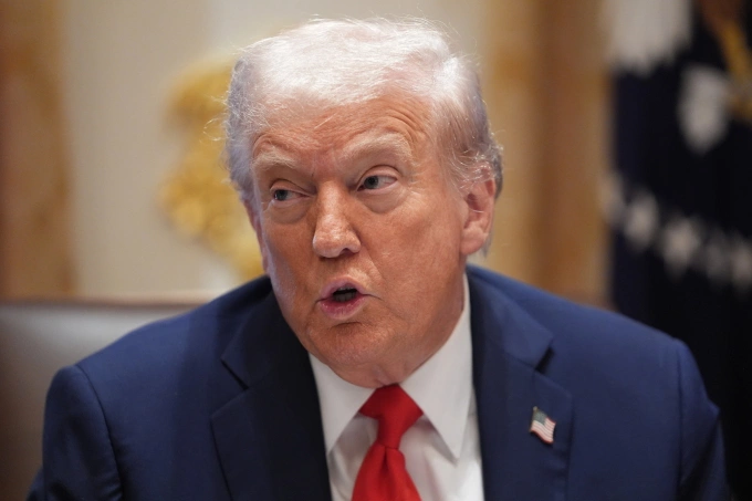 Tổng thống Mỹ Donald Trump tại Nhà Trắng ngày 9/10. Ảnh: AP
