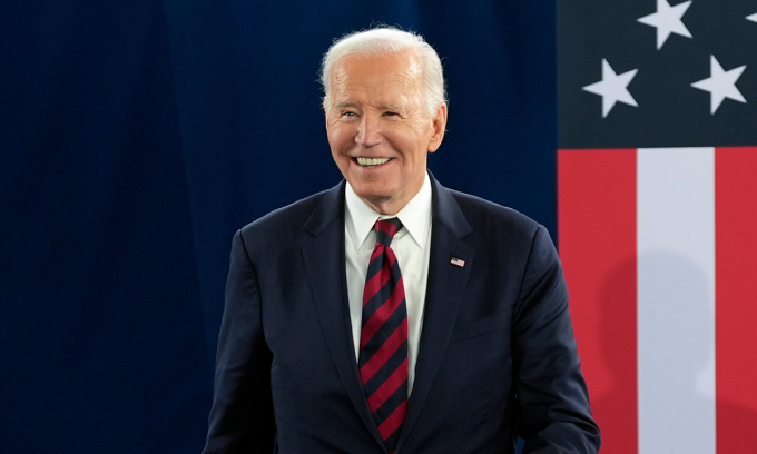 Cựu tổng thống Joe Biden tại Bảo tàng người Mỹ gốc Phi ở Charleston, bang Carolina, Mỹ ngày 19/1. Ảnh: AP