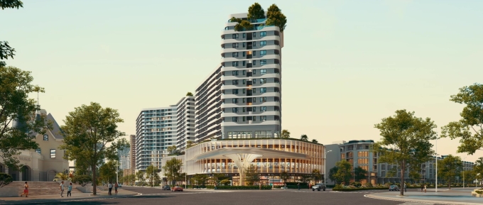 Phối cảnh dự án Diamond Sky tại trung tâm Van Phuc City. Ảnh: VPG