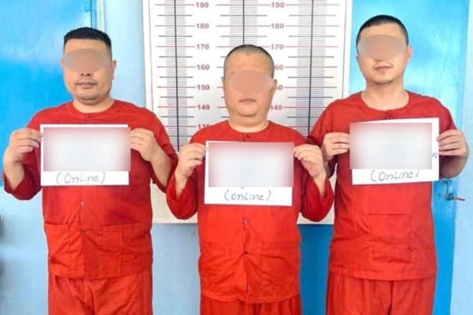 Ba nghi phạm, mang quốc tịch Trung Quốc, trong vụ án công dân A của Hàn Quốc bị bắt cóc và tra tấn đến chết. Ảnh: Yonhap