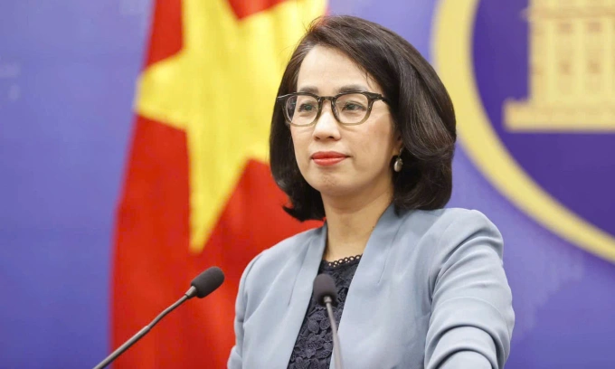 Người phát ngôn Bộ Ngoại giao Phạm Thu Hằng. Ảnh: BNG