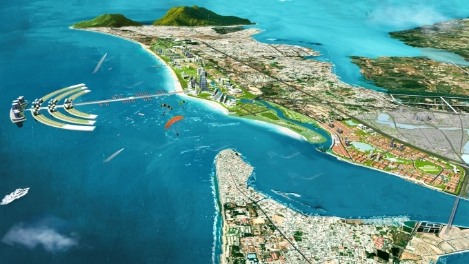 Quy hoạch khu Chí Linh - Cửa Lấp thuộc Phước Thắng trong tương lai. Ảnh: Nagecco