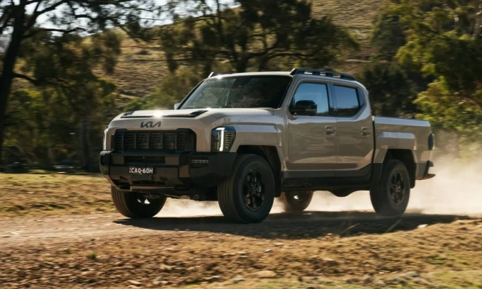 Bán tải Tasman phiên bản cabin đôi tại Australia. Ảnh: Kia