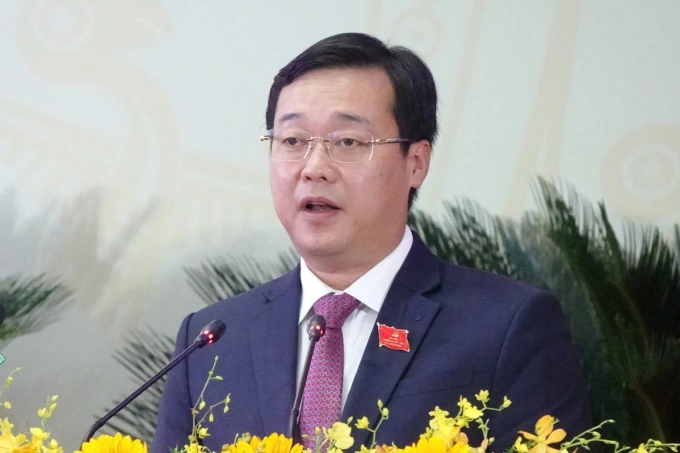 Ông Lê Quốc Phong thời điểm làm Bí thư Tỉnh ủy Đồng Tháp. Ảnh: Hồng Ngự