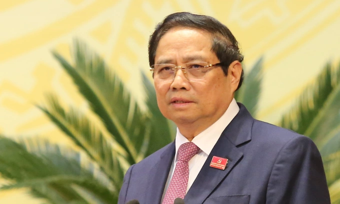 Thủ tướng Phạm Minh Chính phát biểu tại đại hội. Ảnh: Lê Hoàng
