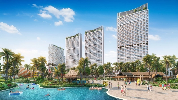 Blanca City có 8 công viên cảnh quan mang lại nhịp sống an yên bên biển. Ảnh: Sun Group
