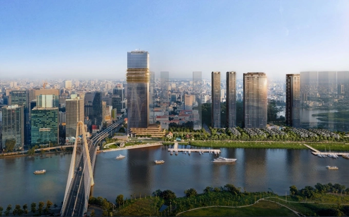 Grand Marina, Saigon nằm tại khu vực Ba Son - phường Sài Gòn, TP HCM. Ảnh: Masterise Homes