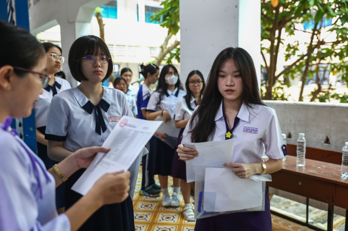 Thí sinh TP HCM thi tốt nghiệp THPT 2025. Ảnh: Quỳnh Trần