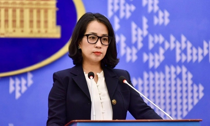 Người phát ngôn Bộ Ngoại giao Phạm Thu Hằng. Ảnh: Bộ Ngoại giao