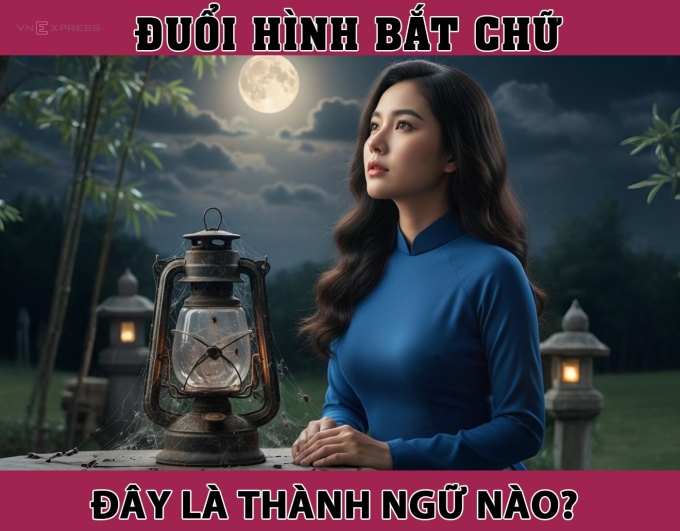 Người đẹp bên ngọn đèn gợi nhớ đến câu thành ngữ nào?