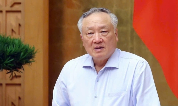 Phó thủ tướng Thường trực Nguyễn Hòa Bình phát biểu tại cuộc họp. Ảnh: VGP