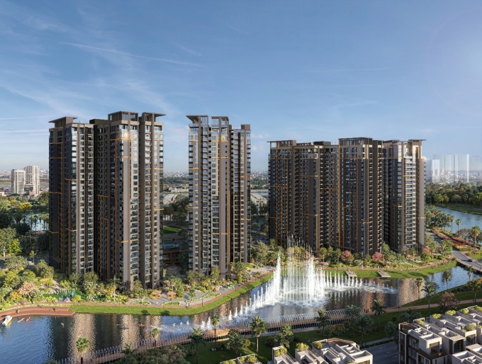 Phối cảnh phân khu Masteri Park Place tại đô thị The Global City. Ảnh: Masterise Homes