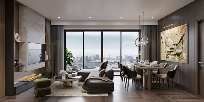 Căn hộ bàn giao cao cấp theo tiêu chuẩn quốc tế. Ảnh: