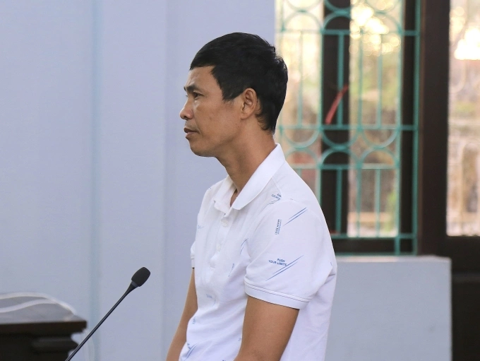Bị cáo Thái Khắc Thành tại tòa hôm nay. Ảnh: Danh Lam