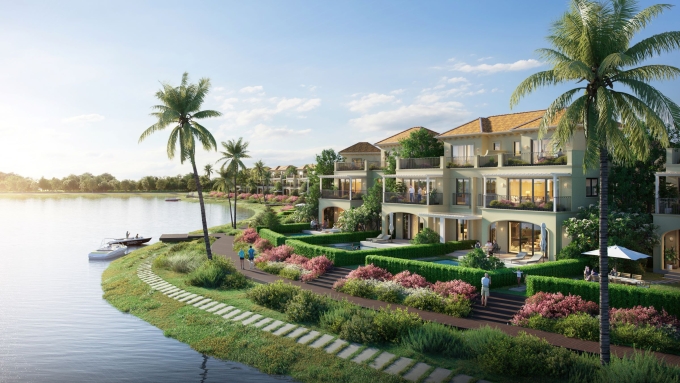 Phân khu Izumi Canaria thuộc đô thị tích hợp Izumi City, nằm ven sông Đồng Nai. Ảnh: Nam Long