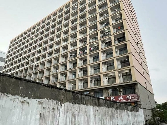 Tòa nhà ở Sihanoukville, Campuchia bị cho là trung tâm lừa đảo. Ảnh: Hankook Ilbo