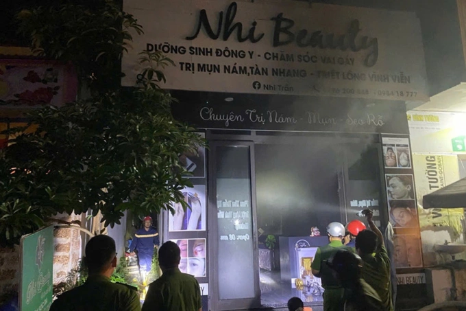 Hiện trường đám cháy. Ảnh: Ngọc Oanh