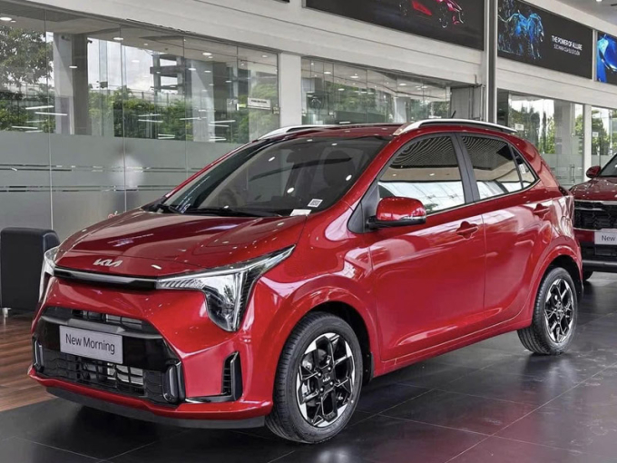 Kia Morning phiên bản mới tại một đại lý tại miền Bắc. Ảnh: Kia Thái Nguyên
