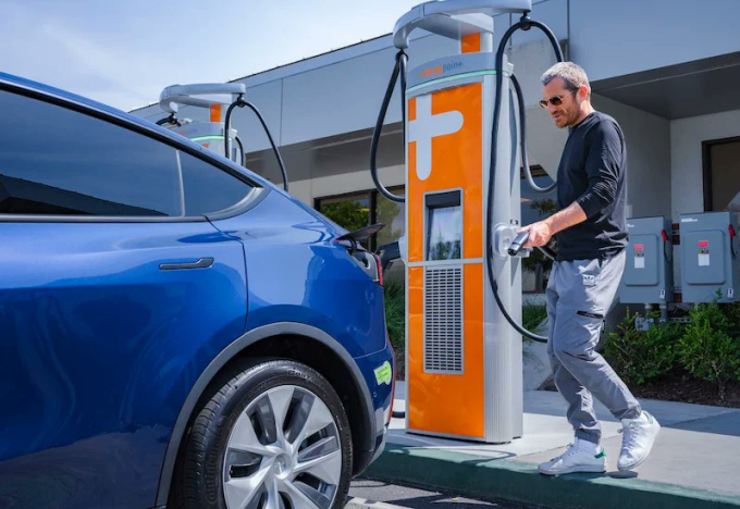 Một trạm sạc ChargePoint tại Mỹ. Ảnh: ChargePoint