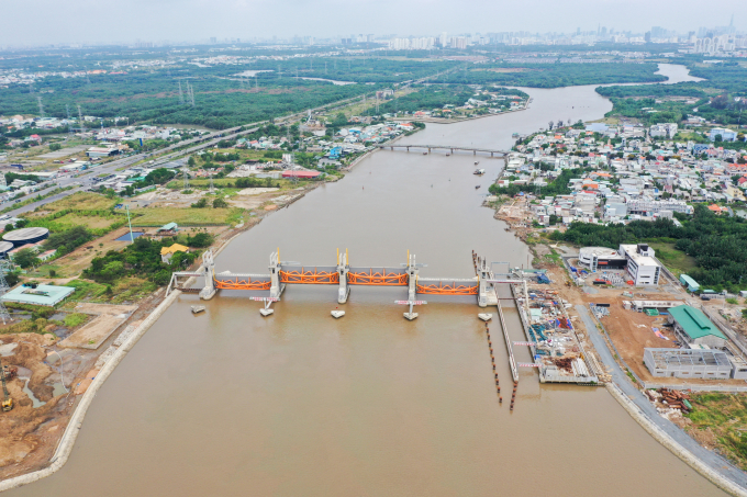 Cống ngăn triều thuộc dự án chống ngập tại TP HCM. Ảnh: Quỳnh Trần